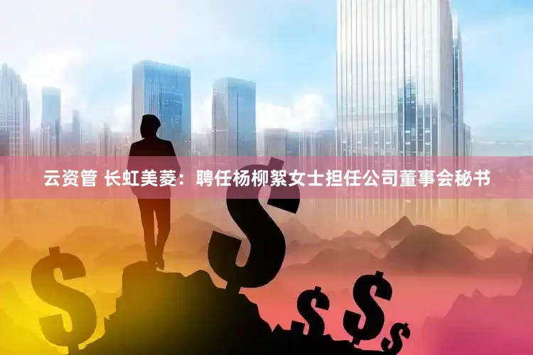 云资管 长虹美菱：聘任杨柳絮女士担任公司董事会秘书
